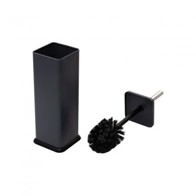 TOILET BRUSH SQUARE METALLIC 38cm MATTE GREY