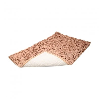 BATHROOM MAT VELVET NON-SLIP 80x50cm BEIGE