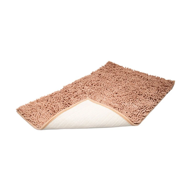 BATHROOM MAT VELVET NON-SLIP 80x50cm BEIGE