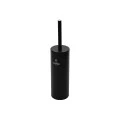 TOILET BRUSH DITA STAINLESS STEEL WITH PLASTIC CONTAINER 23cm MATTE BLACK