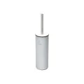 TOILET BRUSH DITA STAINLESS STEEL WITH PLASTIC CONTAINER 23cm MATTE WHITE