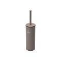 TOILET BRUSH DITA STAINLESS STEEL WITH PLASTIC CONTAINER 23cm MATTE TAUPE