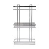 ESTIA ΕΤΑΖΕΡΑ ELEGANT ΜΕΤΑΛΛΙΚΗ ΙΣΙΑ 3 ΘΕΣΕΩΝ 46x25x12.5cm ΧΡΩΜΙΟΥ