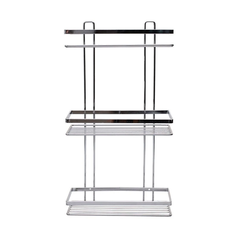 ESTIA ΕΤΑΖΕΡΑ ELEGANT ΜΕΤΑΛΛΙΚΗ ΙΣΙΑ 3 ΘΕΣΕΩΝ 46x25x12.5cm ΧΡΩΜΙΟΥ