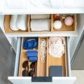 DRAWER ORGANIΖER BOX BAMBOO ESSENTIALS 15x15x7cm