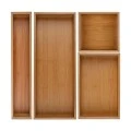 DRAWER ORGANIΖER BOX BAMBOO ESSENTIALS 15X23X7cm