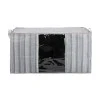 STORAGE CASE NON WOVEN 50x40x30cm WITH WINDOW IVORY
