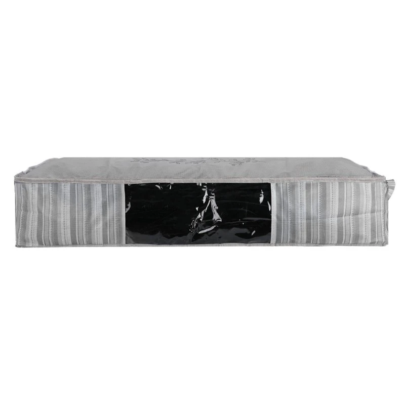 ESTIA ΘΗΚΗ ΑΠΟΘΗΚΕΥΣΗΣ NON WOVEN ΥΦΑΣΜΑΤΙΝΗ 100x50x20cm ΜΕ ΠΑΡΑΘΥΡΟ IVORY