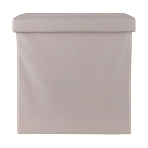 ESTIA ΣΚΑΜΠΟ CUBE LEATHER ΜΕ ΑΠΟΘΗΚΕΥΤΙΚΟ ΧΩΡΟ TAUPE