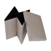 STOOL CUBE LEATHER WITH STORAGE SPACE TAUPE