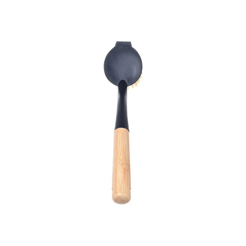 ESTIA ΒΟΥΡΤΣΑ ΚΑΘΑΡΙΣΜΟΥ ΠΙΑΤΩΝ ΧΕΙΡΟΣ BAMBOO ESSENTIALS BLACK ΣΤΡΟΓΓΥΛΗ