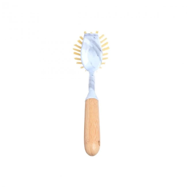 DISH HAND BRUSH BAMBOO ESSENTIALS MARBLE
