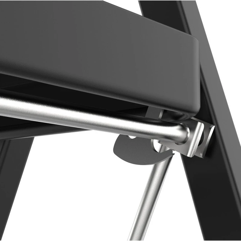 STEP LADDER NEO BLACK WITH 3 STEPS 46x71x105cm