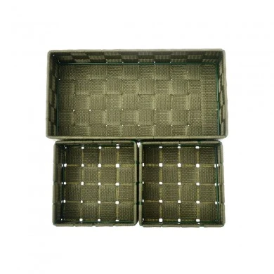 STORAGE BASKET OLIVE SERIES 26x13x9cm 3pc.  OLIVE