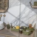 STORAGE BASKET 4 COMPARTMENTS OLIVE SERIES 33x23x6cm OLIVE