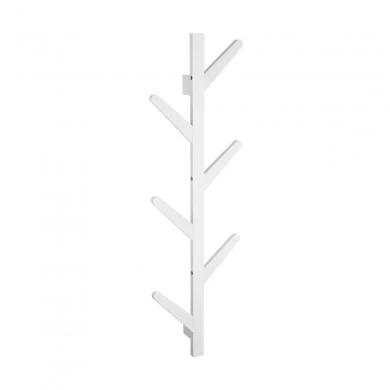 WALL HANGER BAMBOO VERTICAL 84x26x6.8cm 6 HOOKS WHITE