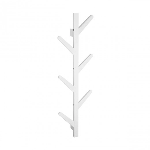 ESTIA ΚΡΕΜΑΣΤΡΑ ΤΟΙΧΟΥ BAMBOO ΚΑΘΕΤΗ 6 ΘΕΣΕΩΝ ΜΕ ΠΛΑΚΕ ΓΑΝΤΖΟΥΣ ΛΕΥΚΗ