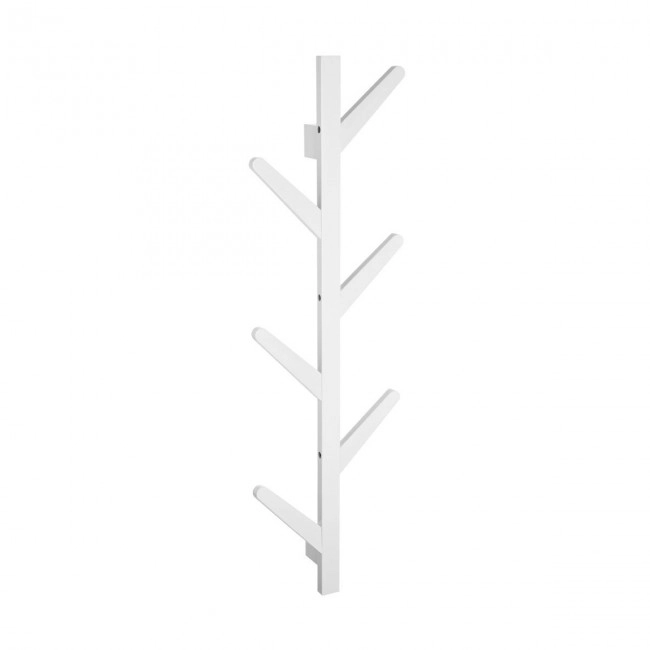 ESTIA ΚΡΕΜΑΣΤΡΑ ΤΟΙΧΟΥ BAMBOO ΚΑΘΕΤΗ 6 ΘΕΣΕΩΝ ΜΕ ΠΛΑΚΕ ΓΑΝΤΖΟΥΣ ΛΕΥΚΗ