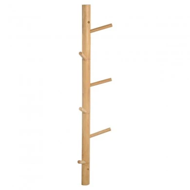 WALL HANGER BAMBOO 65x15x6cm 6 HOOKS