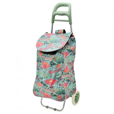 SHOPPING TROLLEY LUX FABRIC 36lt FLORAL