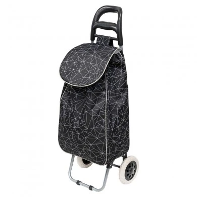 SHOPPING TROLLEY LUX FABRIC 36lt BLACK