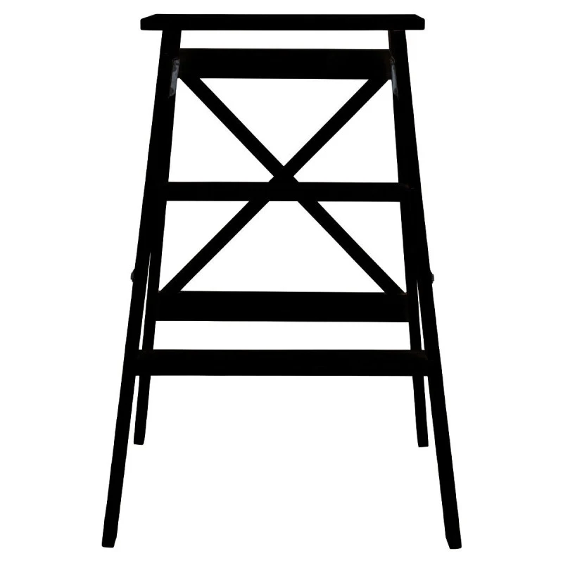 STEP LADDER BAMBOO ESSENTIALS WITH 3 SEPS BLACK