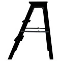 STEP LADDER BAMBOO ESSENTIALS WITH 3 SEPS BLACK