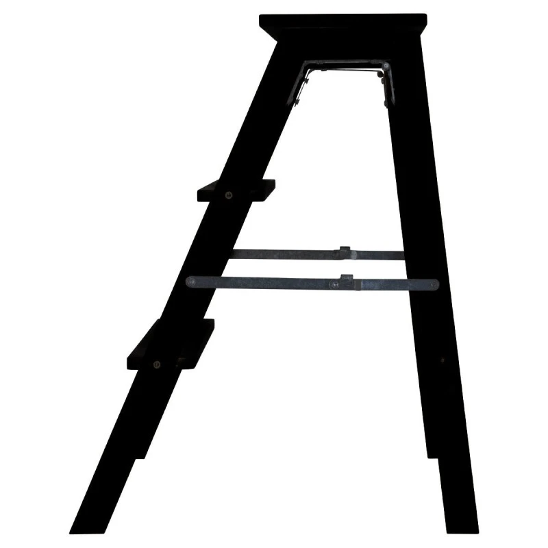 STEP LADDER BAMBOO ESSENTIALS WITH 3 SEPS BLACK