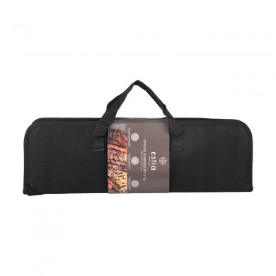 BARBEQUE TOOLS WITH ANTI-THERMAL HANDLE &amp; CARRY-ON CASE SET OF 5 PCS