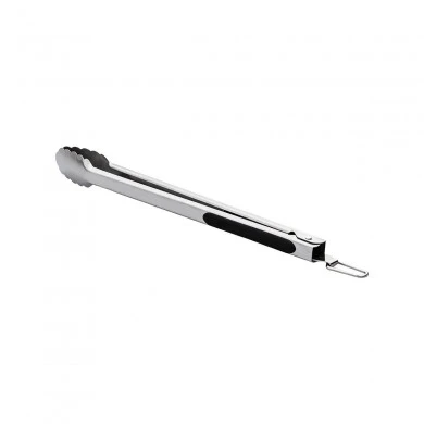 KITCHEN TONGS STAINLESS STEEL 38cm WITH SILICONE HANDLES