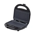 GRILL TOASTER BLACK &amp; INOX 2-SLICE 850w WITH NON-STICK DETACHABLE PLATES