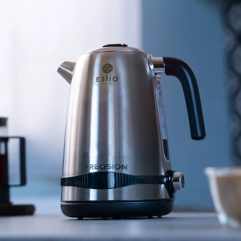 KETTLE PRECISION STAINLESS STEEL 2200w WITH TEMPERATURE ADJUSTMENT THERMOSTAT 1.7lt