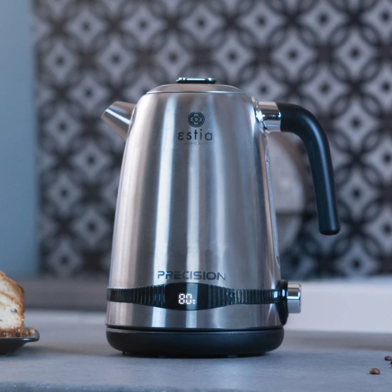 KETTLE PRECISION STAINLESS STEEL 2200w WITH TEMPERATURE ADJUSTMENT THERMOSTAT 1.7lt