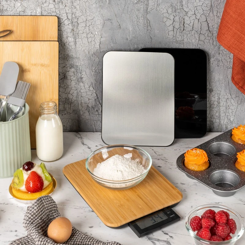 KITCHEN SCALE 10 DIGITAL MAX WEIGHT 10kg BAMBOO
