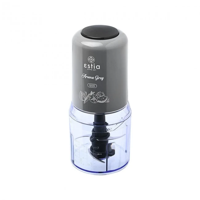 FOOD CHOPPER AROMA GREY 400w WITH PLASTIC BOWL 500ml