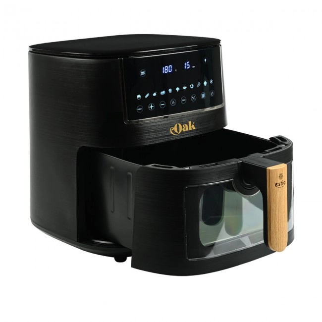 ESTIA ΦΡΙΤΕΖΑ ΑΕΡΟΣ OAK 1650w 7.2lt ME ΨΗΦΙΑΚΗ ΟΘΟΝΗ &amp; 11 ΠΡΟΓΡΑΜΜΑΤΑ ΜΑΓΕΙΡΕΜΑΤΟΣ