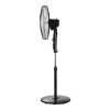 ESTIA ΑΝΕΜΙΣΤΗΡΑΣ ΣΤΑΝΤ ΕΠΙΔΑΠΕΔΙΟΣ CLEAR 45cm 60w ΜΑΥΡΟΣ ΜΕ ΧΡΟΝΟΔΙΑΚΟΠΤΗ