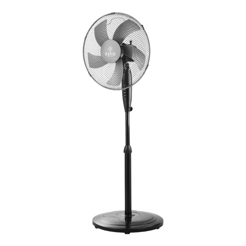 STAND FAN AEROPULSE 40cm 50w WITH HEAVY DUTY ROUND BASE BLACK