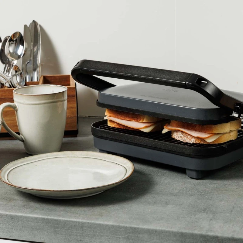 GRILL TOASTER INTENSE MISTY 2-SLICE 1300W WITH NON-STICK PLATES MATTE