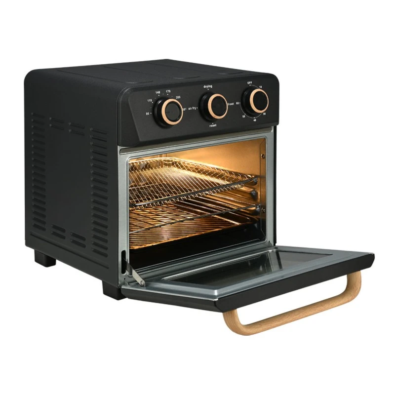 ESTIA ΦΡΙΤΕΖΑ ΑΕΡΟΣ OAK 1400w 12lt ΜΕ 4 ΛΕΙΤΟΥΡΓΕΙΕΣ ΨΗΣΙΜΑΤΟΣ ΜΑΥΡΟ