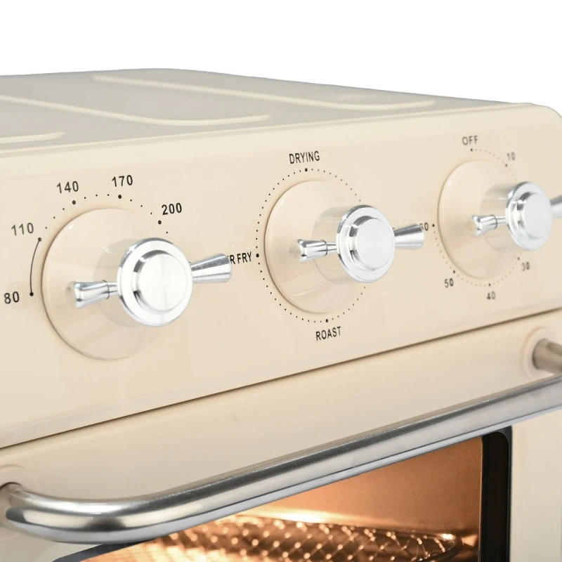 AIR FRYER OVEN RETRO EPOQUE 1400W 12lt WITH 4 COOKING FUNCTIONS