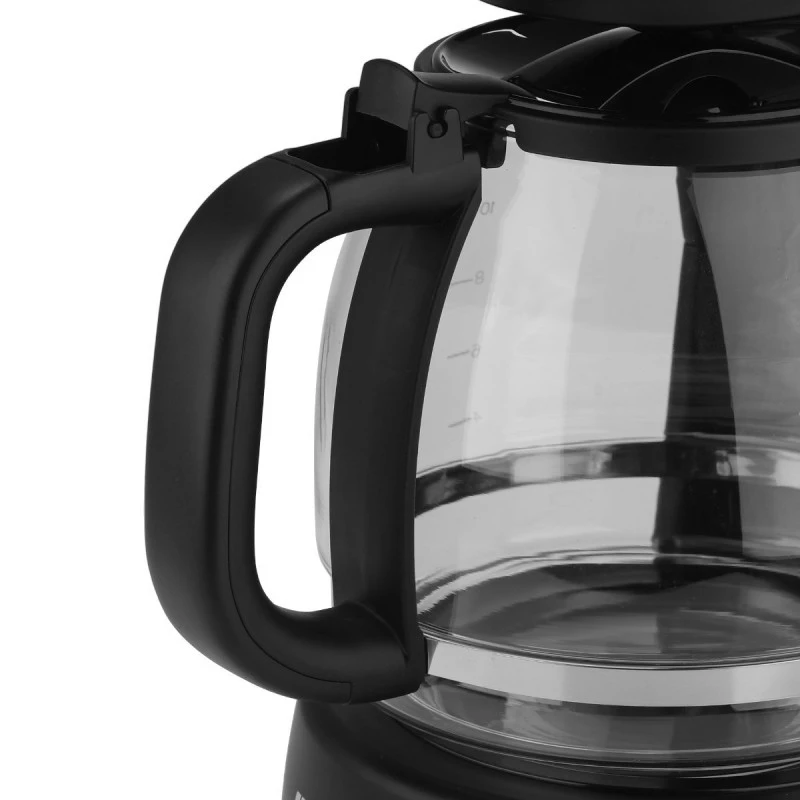 COFFEE MAKER INTENCE PLASTIC 1000W WITH GLASS JUG 1.25lt MATTE