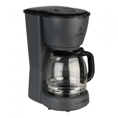 COFFEE MAKER INTENCE PLASTIC 1000W WITH GLASS JUG 1.25lt MATTE