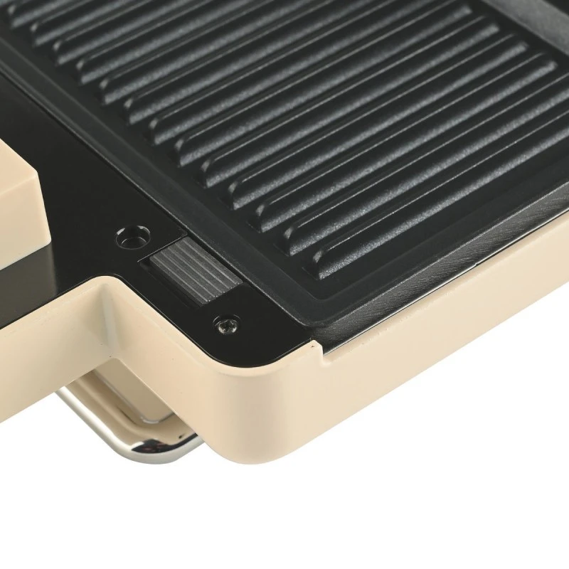 GRILL TOASTER RETRO EPOQUE 2-SLICE 800W WITH NON-STICK DETACHABLE PLATES
