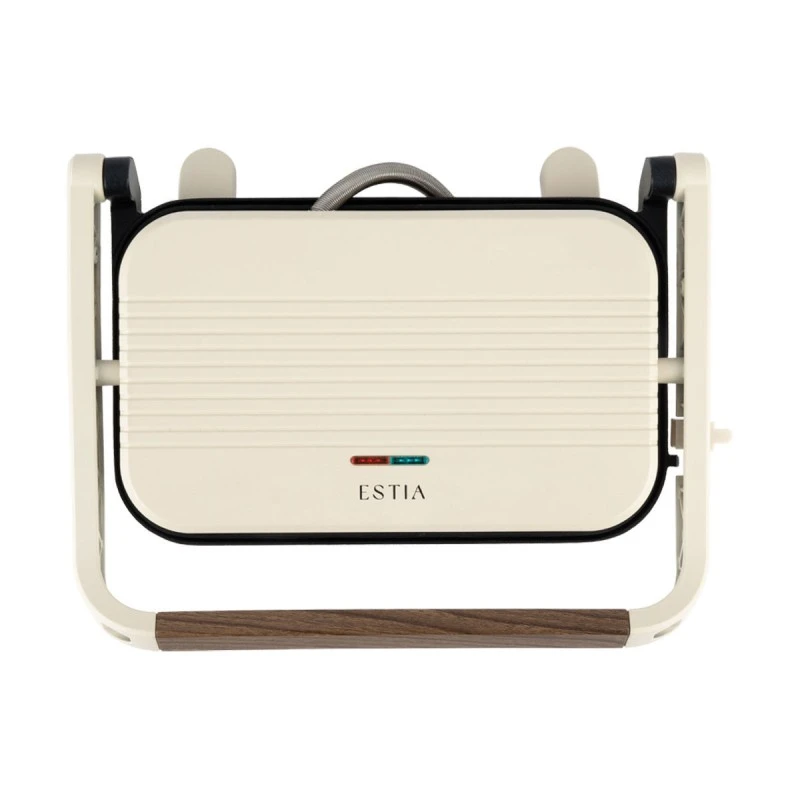 ESTIA ΤΟΣΤΙΕΡΑ PURE CREAM 2 ΘΕΣΕΩΝ 1300W ΜΕ ΑΝΤΙΚΟΛΛΗΤΙΚΕΣ ΠΛΑΚΕΣ ΚΡΕΜ