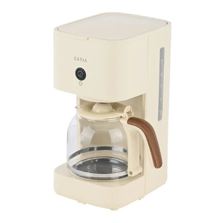 ESTIA ΚΑΦΕΤΙΕΡΑ ΦΙΛΤΡΟΥ PURE CREAM 900W ΜΕ ΓΥΑΛΙΝΗ ΚΑΝΑΤΑ 1.5lt ΚΡΕΜ