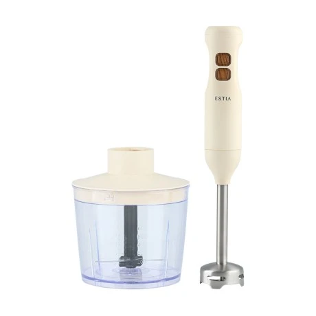 ESTIA ΡΑΒΔΟΜΠΛΕΝΤΕΡ PURE CREAM 600W ΜΕ ΛΕΠΙΔΕΣ ΤΙΤΑΝΙΟΥ &amp; ΔΟΧΕΙΟ 500ml ΚΡΕΜ