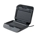 GRILL TOASTER BLACK &amp; INOX 2-SLICE 850w WITH NON-STICK DETACHABLE PLATES