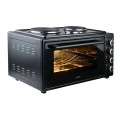 ELECTRIC KITCHEN OVEN MASTERCOOK COMPACT 2950W 48Lt WITH 3 HOT PLATES AND 4 HEATING ELEMENT FUNCTIONS
