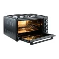 ELECTRIC KITCHEN OVEN MASTERCOOK COMPACT 2950W 48Lt WITH 3 HOT PLATES AND 4 HEATING ELEMENT FUNCTIONS
